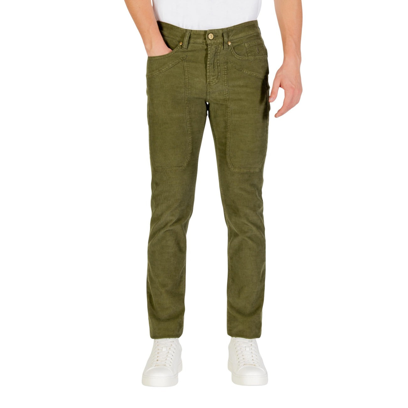 Jeckerson Jeans Uomo Bianchi Autunno/Inverno in Cotone Lyocell