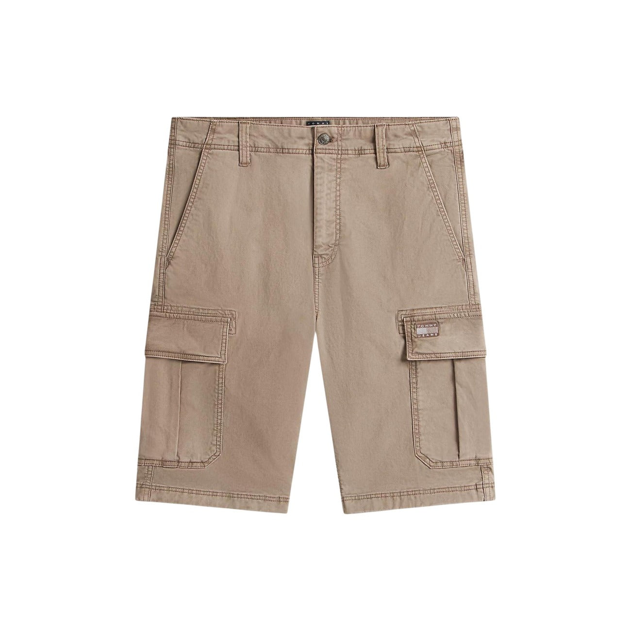 Tommy Hilfiger Jeans Bermuda in Cotone Uomo Beige