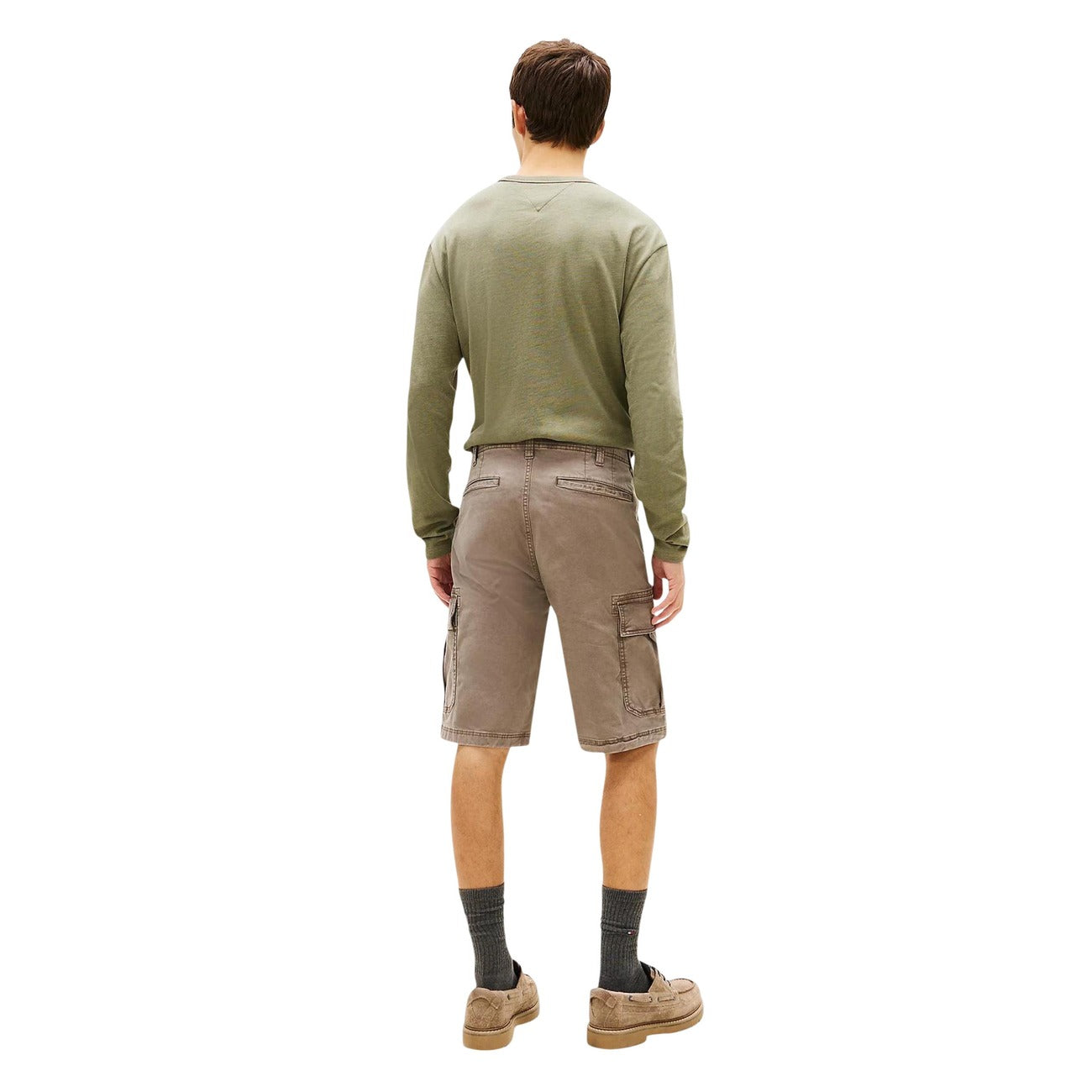 Tommy Hilfiger Jeans Bermuda in Cotone Uomo Beige