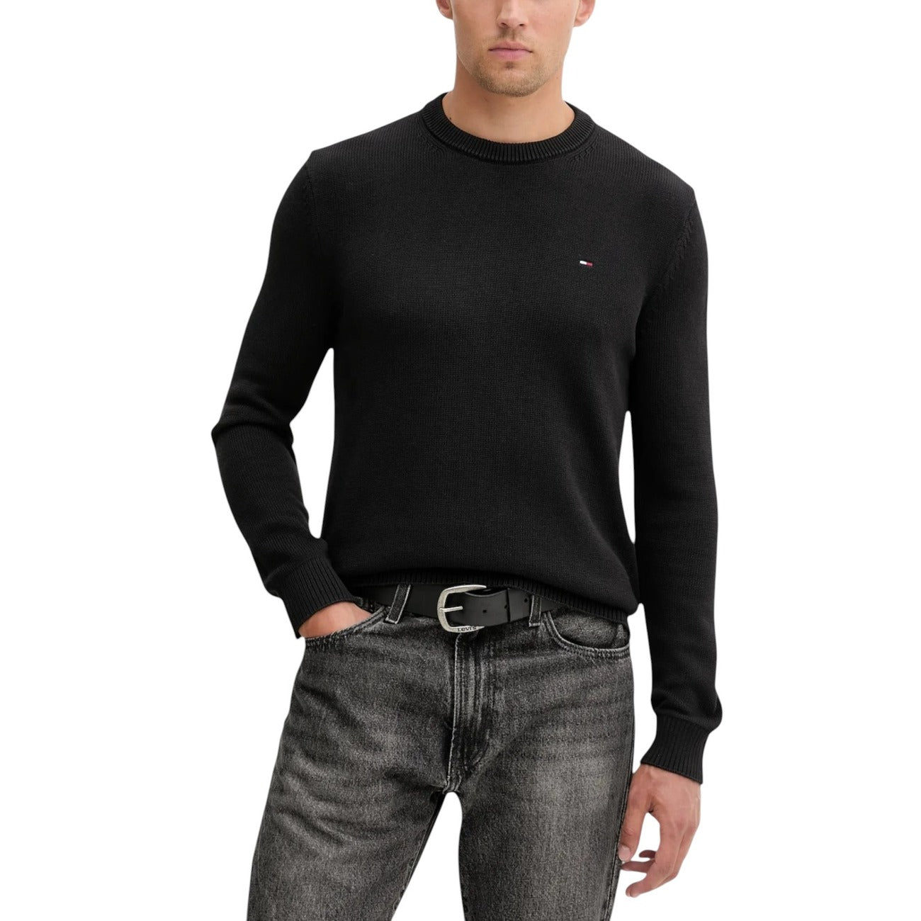 Tommy Hilfiger Jeans Maglia in Cotone Uomo Verde DM0DM21787