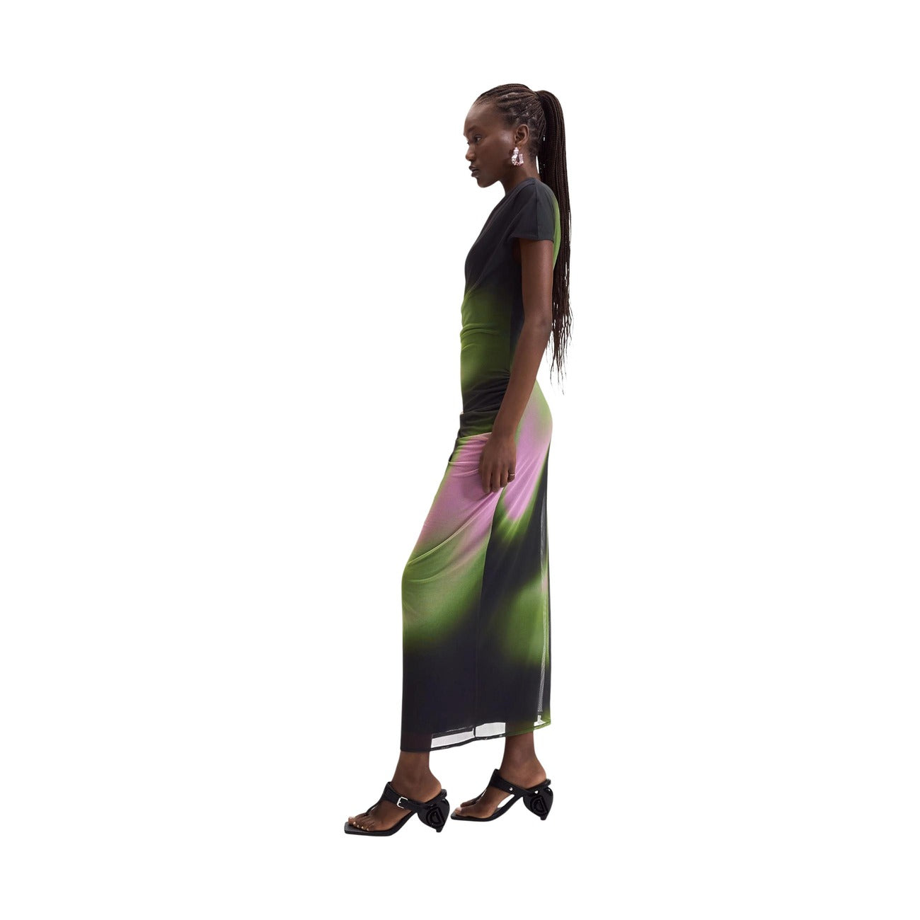 Desigual Abito in Poliestere Donna Verde VEST_CRACOVIA