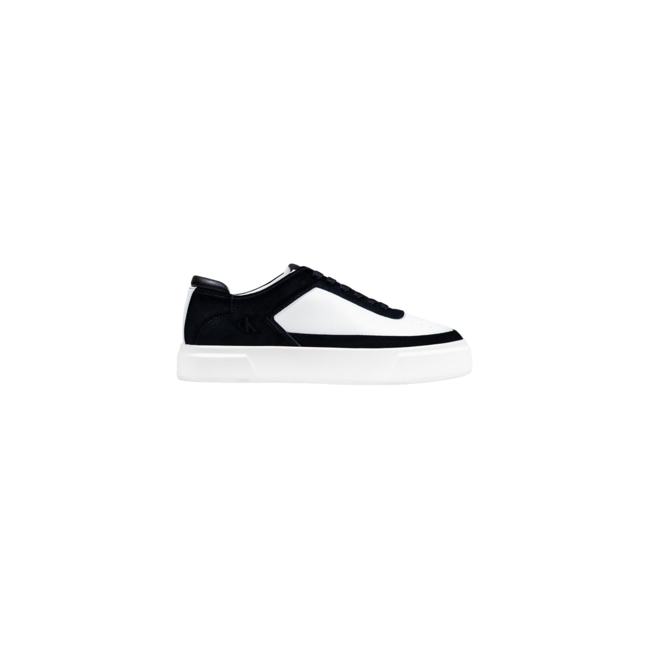 Sneakers Basse in Pelle Nera Uomo Calvin Klein Jeans