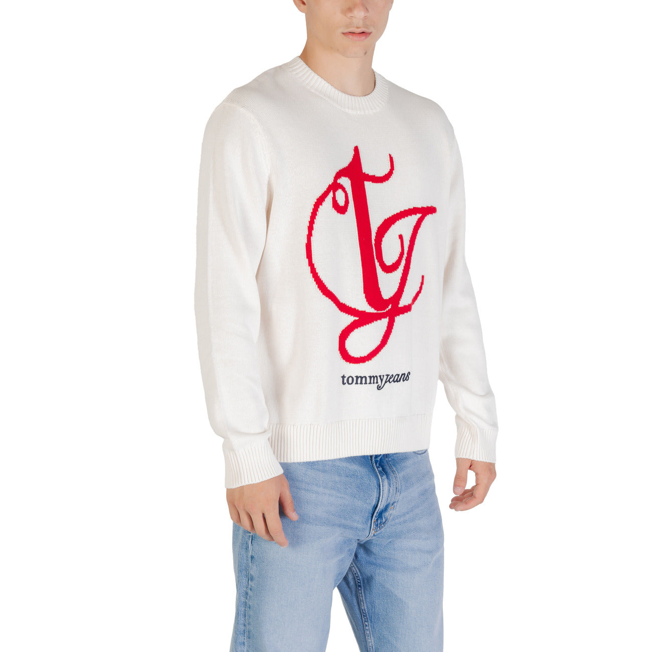 Tommy Hilfiger Maglia Beige Cotone Organico (A/I) Bianco