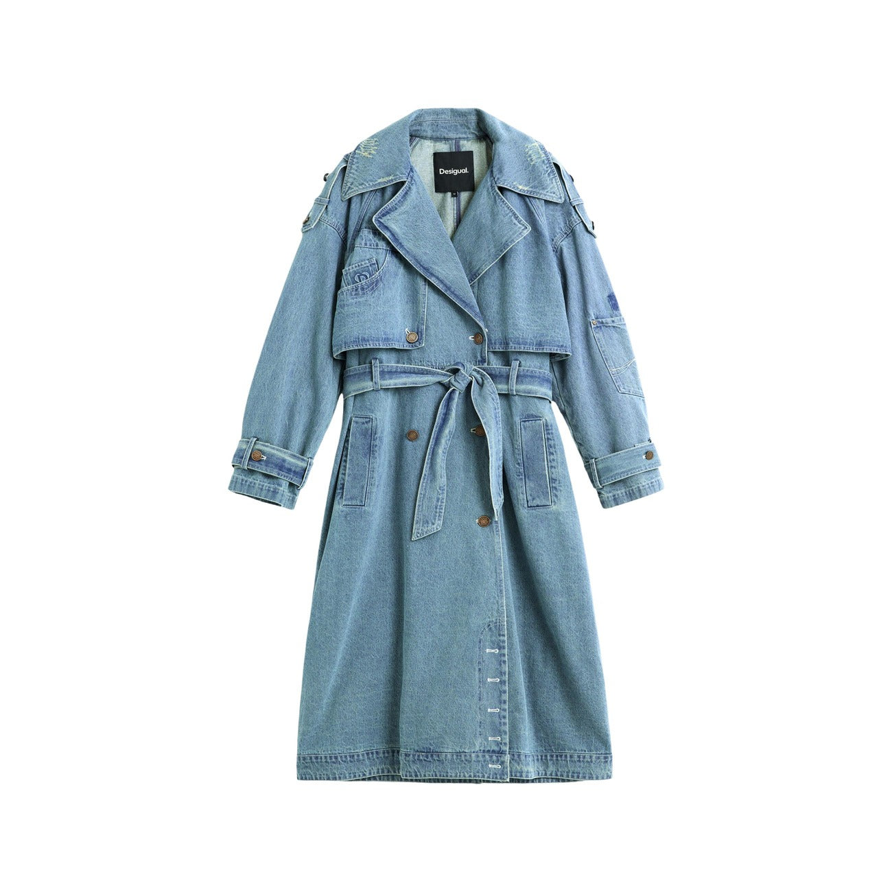Desigual Giacca in Cotone Donna Blu CHAQ_GRESIL