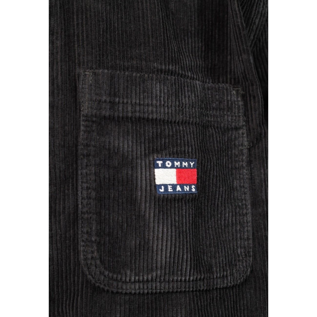 Tommy Hilfiger Jeans Camicia in Cotone Uomo Nero