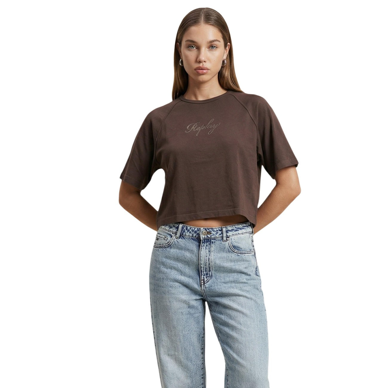 T-Shirt W3447D.000.23792G Marrone
