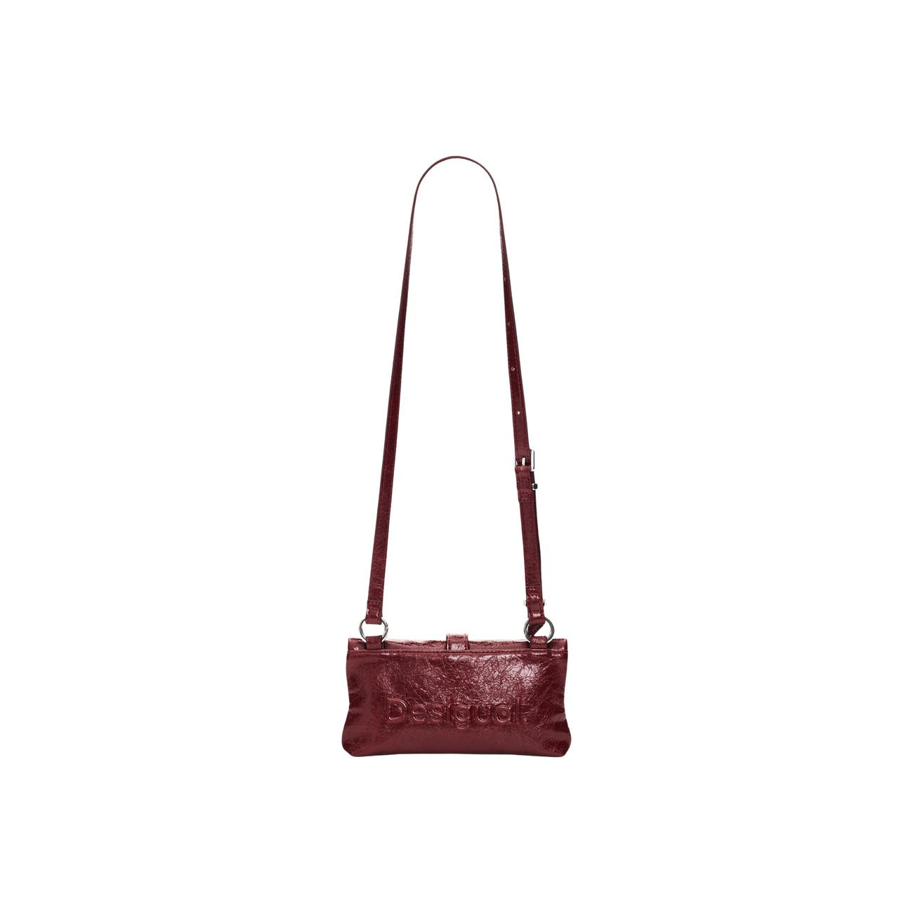 Desigual Portafoglio in Poliuretano Donna Rosso MONE_HALF LOGO CLUTCH MI