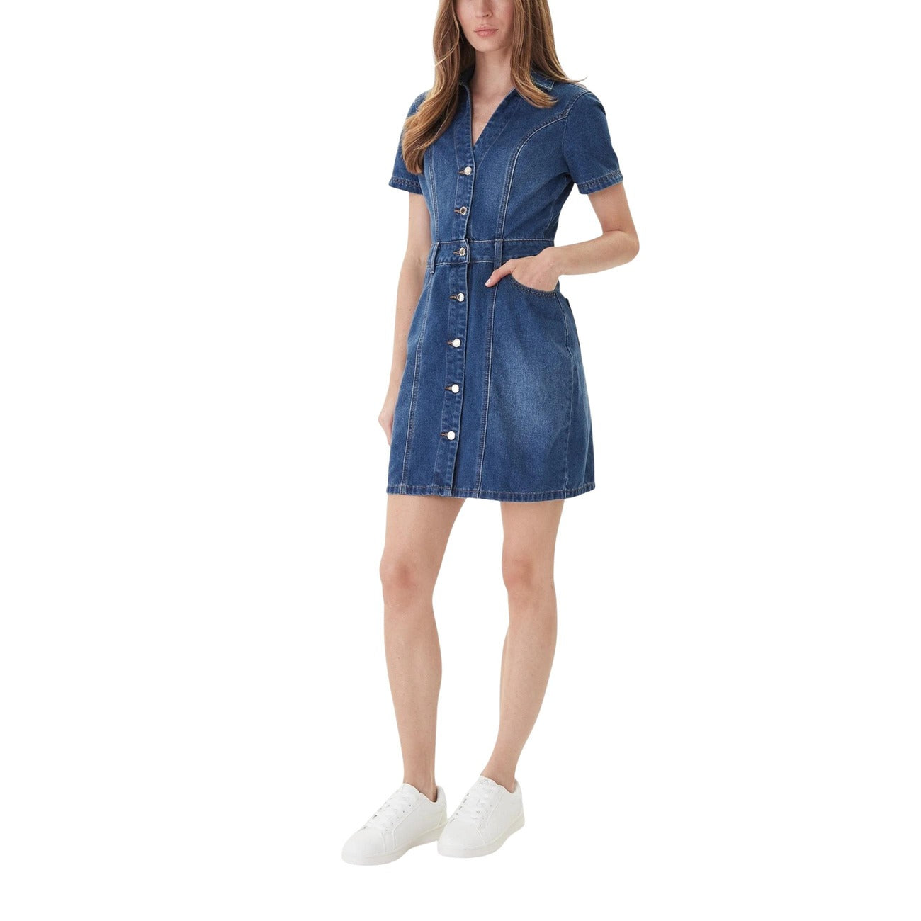 Morgan De Toi Abito in Cotone Donna Azzurro 241-ROGLA
