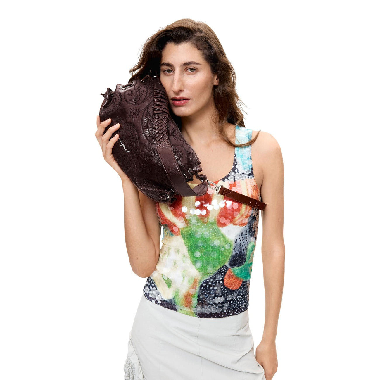 Desigual Borsa in Poliuretano Donna Bordeaux BAG_SIROCO XELA RED