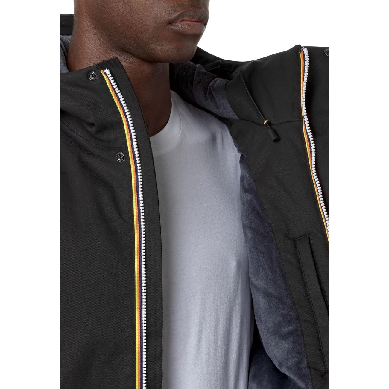 Kway Giacca in Poliestere Uomo Nero JACKO TWILL MARMOTTA