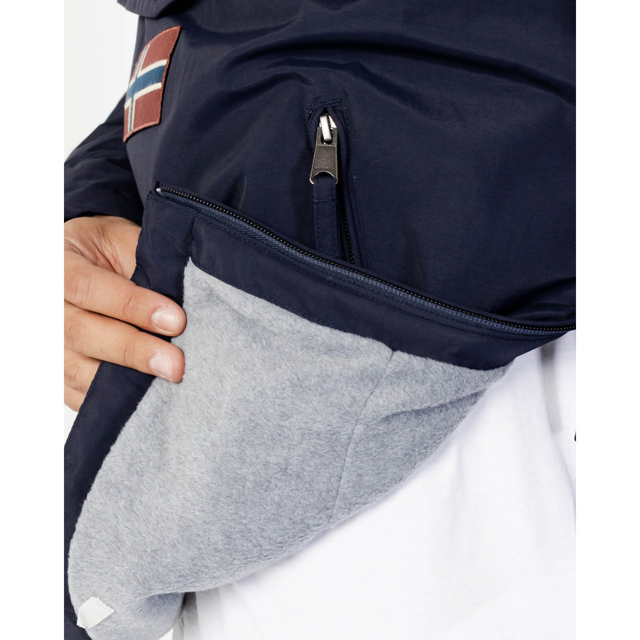 Giubbotto Uomo Napapijri Blu con Collo Alto Autunno/Inverno