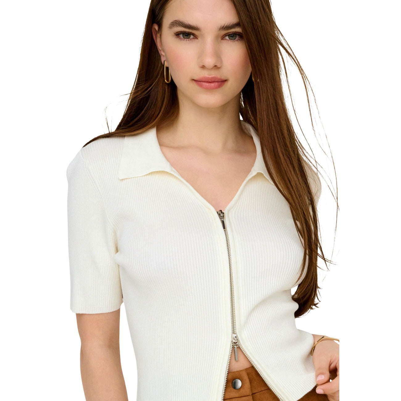 Jacqueline De Yong Cardigan in Viscosa Donna Beige 15359372