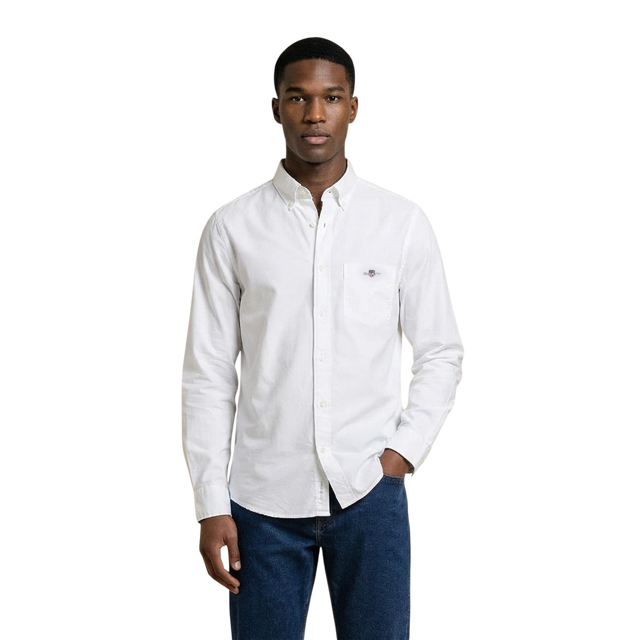 Gant Camicia in Cotone Uomo Azzurro 2601.3000100
