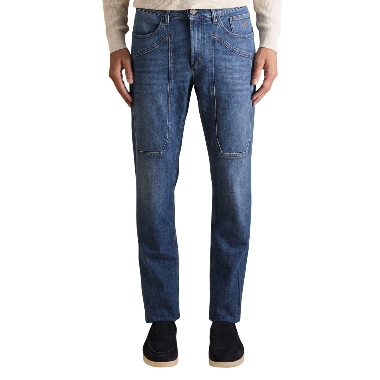 Jeckerson Jeans Uomo Blu: Comfort Stretch Cotone (A/I)