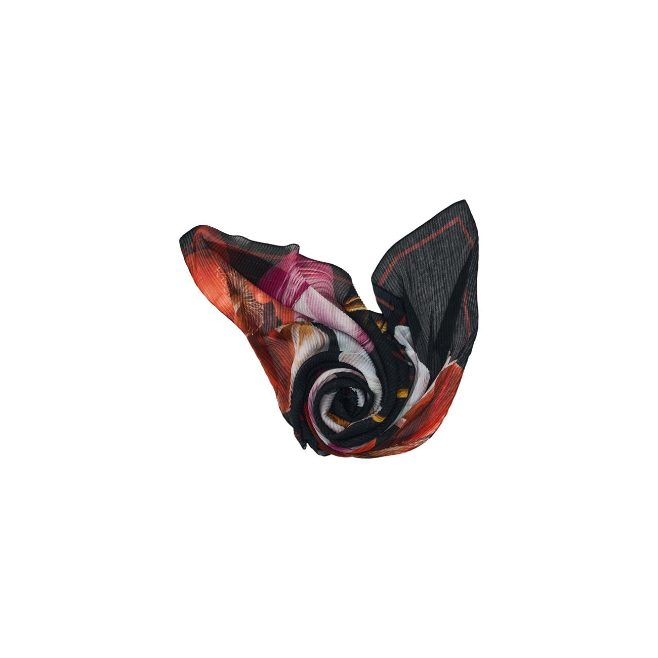 Desigual Sciarpa in Poliestere Donna Nero FOU_ROSEA