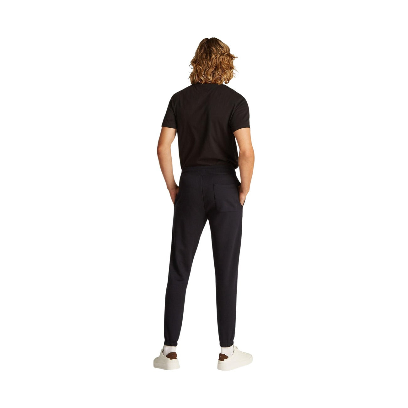 Tommy Hilfiger Jeans Pantalone in Cotone Uomo Nero TJM SLIM S FLAG SWEA