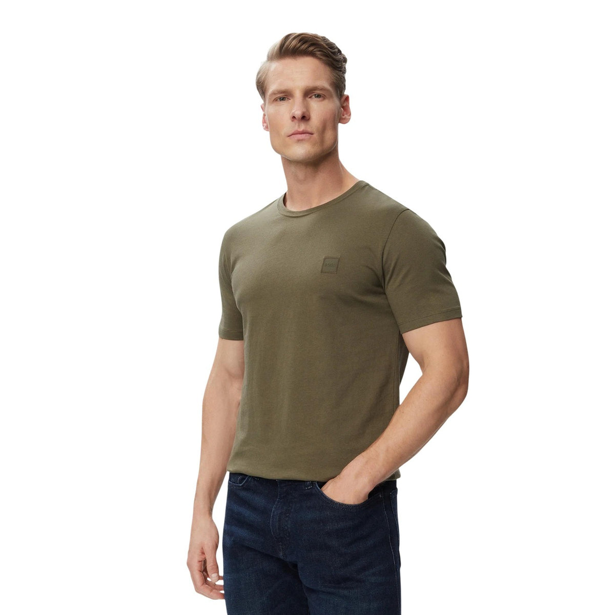 Boss T-shirt in Cotone Uomo Grigio TALES 10242631 02