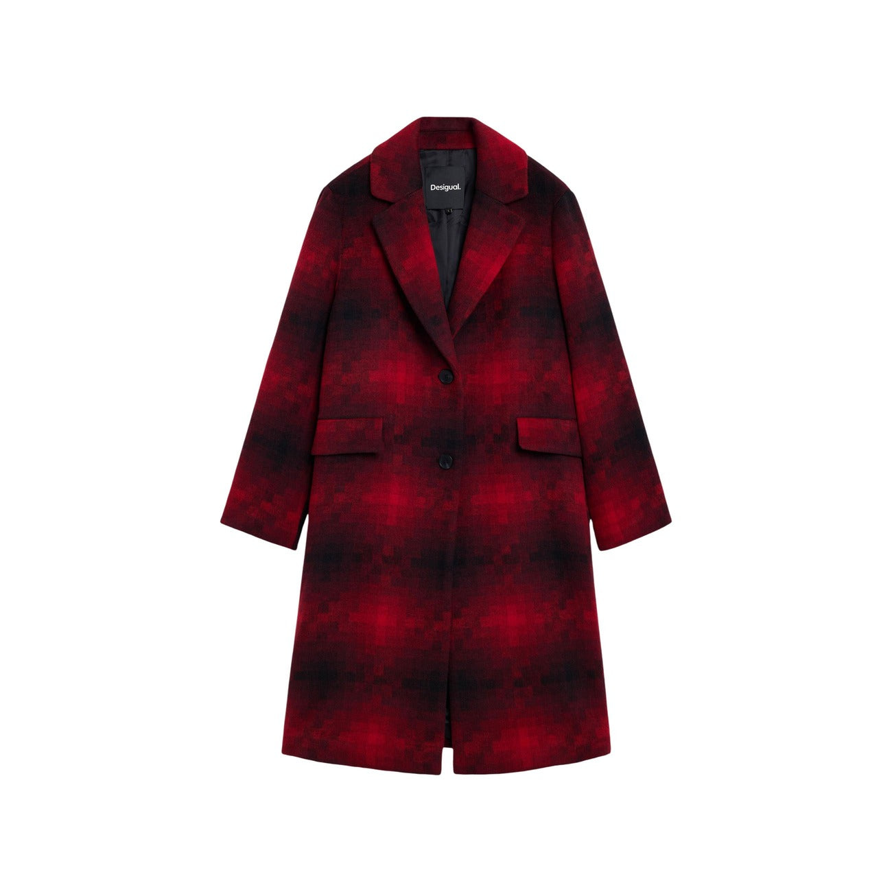 Desigual Cappotto in Poliestere Donna Rosso COAT_MUMBAI