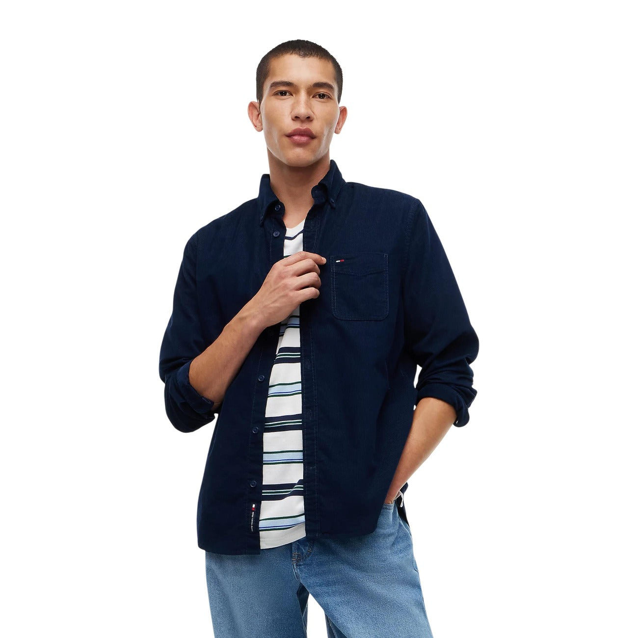 Tommy Hilfiger Jeans Camicia in Uomo Blu