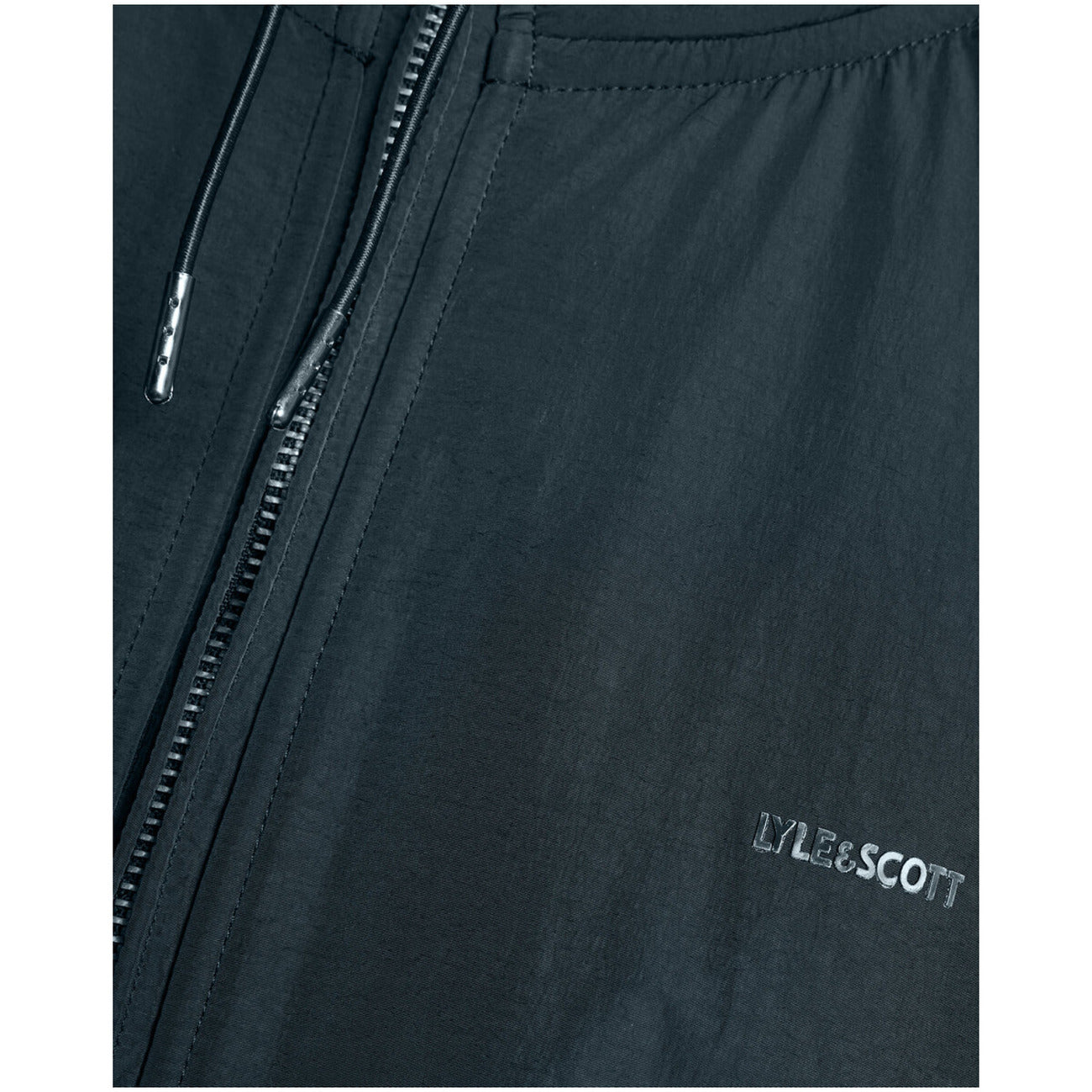 Lyle & Scott & Scott Cappuccio e Zip in Cotone Blu Uomo