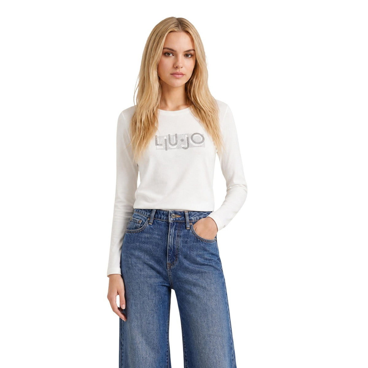 Liu Jo T-shirt in Cotone Donna Bordeaux BASIC