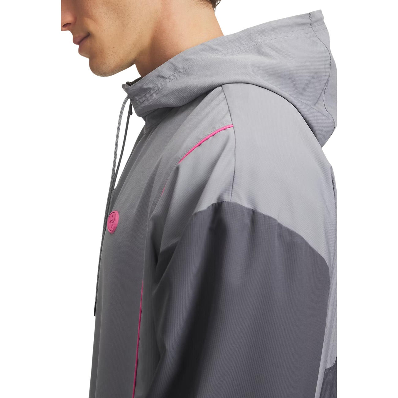 Under Armour Giacca in Poliestere Uomo Grigio UA RIVAL WOVEN CB JACKET