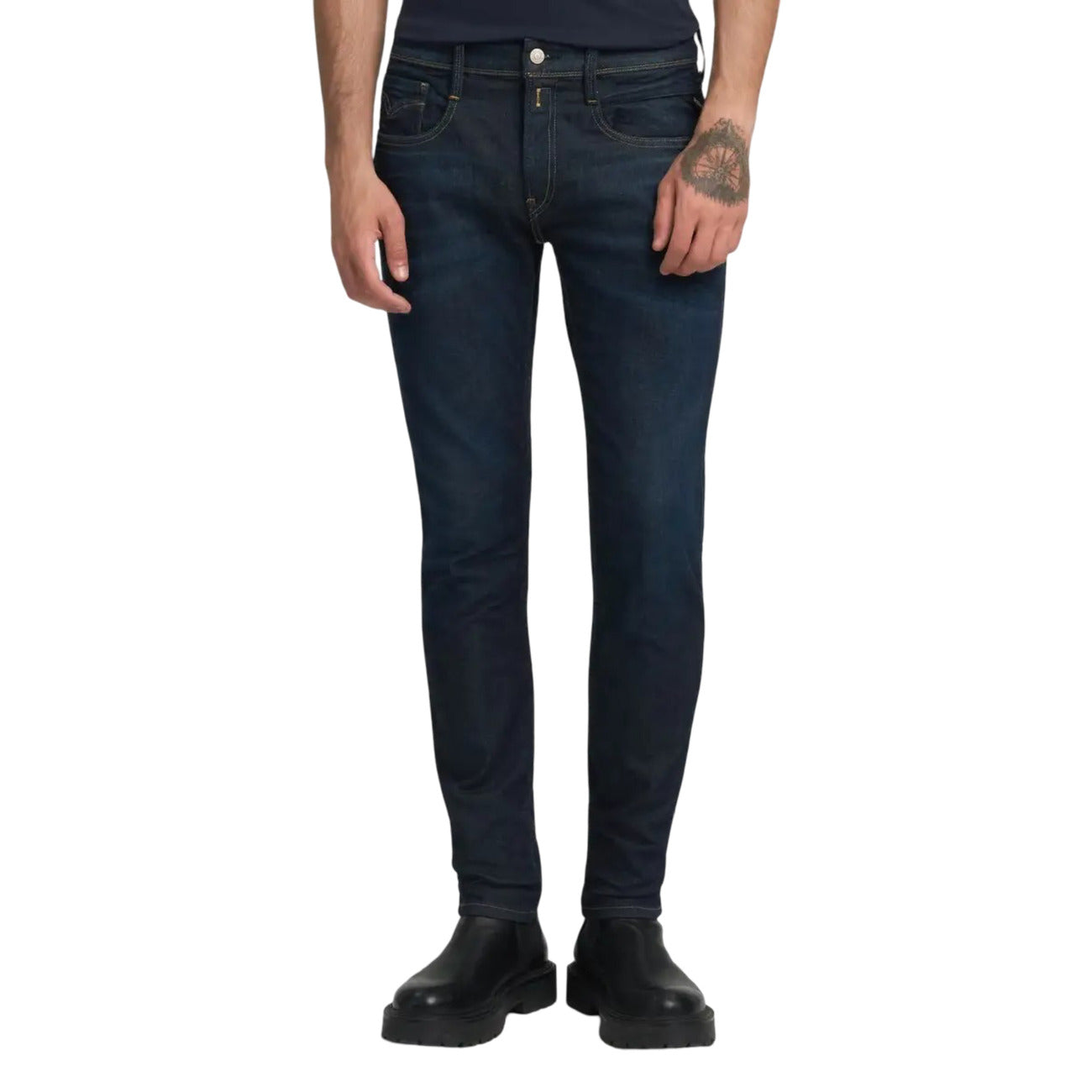 Replay Jeans Uomo Blu | Slim Fit Cotone Elasticizzato