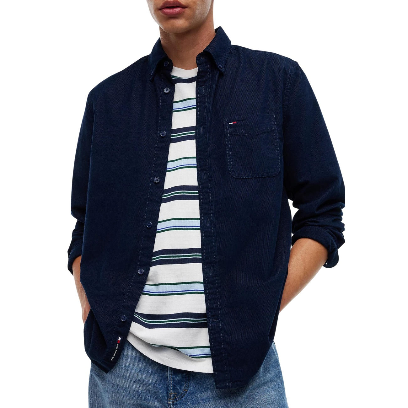 Tommy Hilfiger Jeans Camicia in Uomo Blu