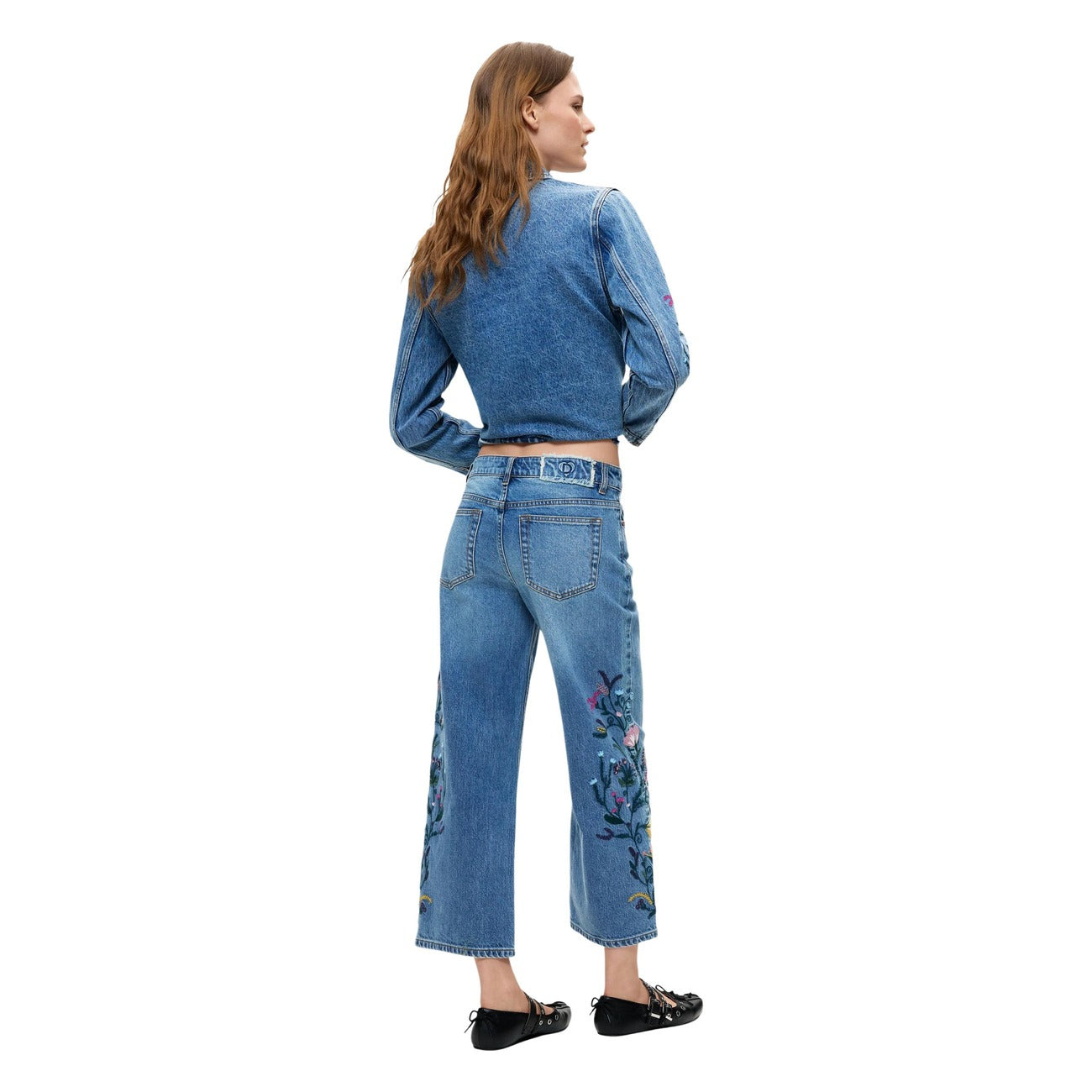Desigual Jeans in Cotone Donna Blu DENIM_BRIDGE