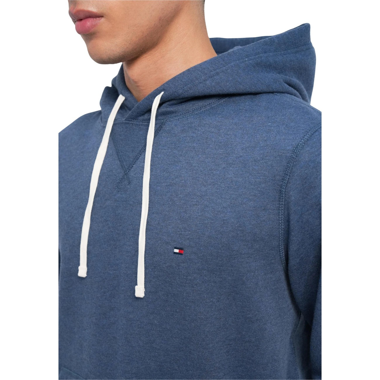 Tommy Hilfiger Felpa in Cotone Uomo Blu