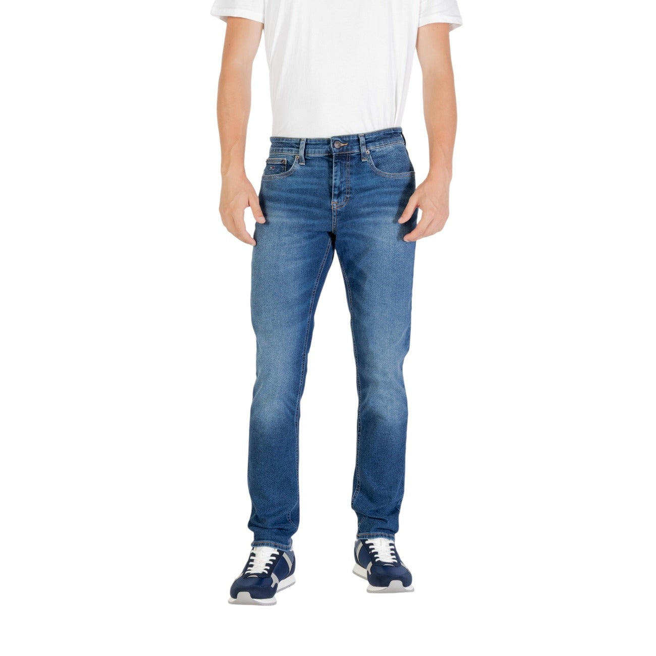 Jeans Uomo Tommy Hilfiger in Cotone Organico - Blu A/I