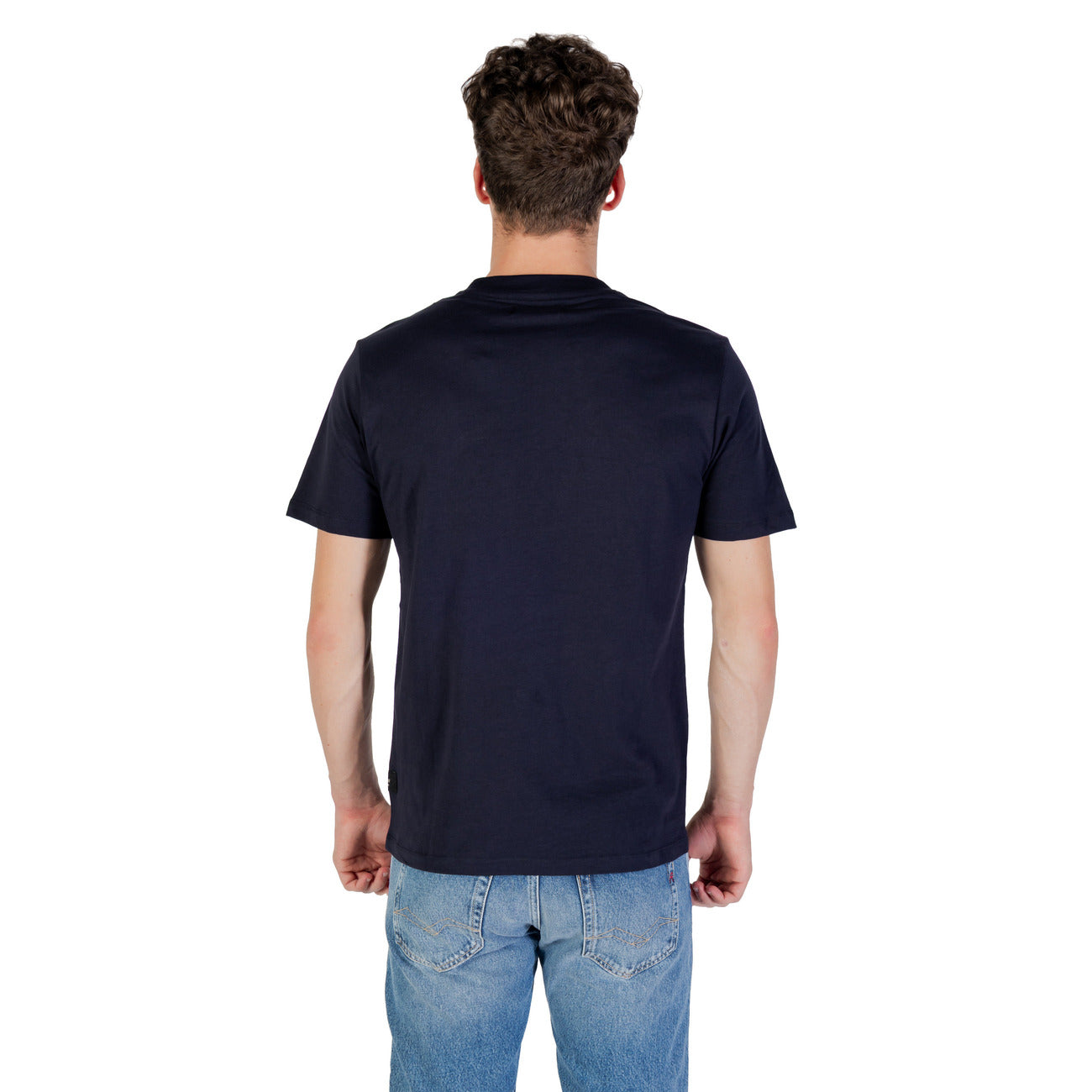 T-shirt Uomo Stampa Blu Replay