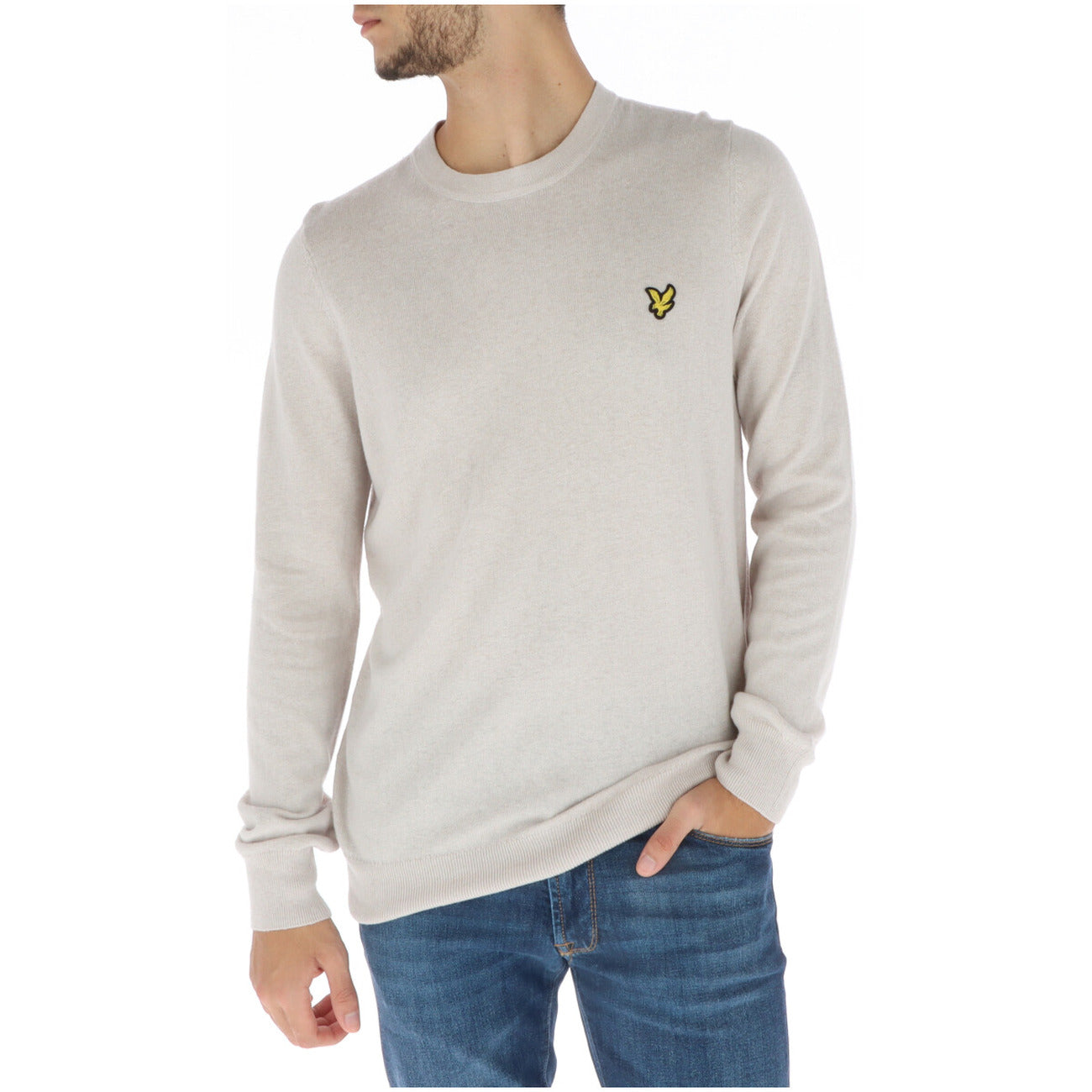 Maglia Uomo Lyle & Scott Girocollo Lana Merino e Cotone Nera