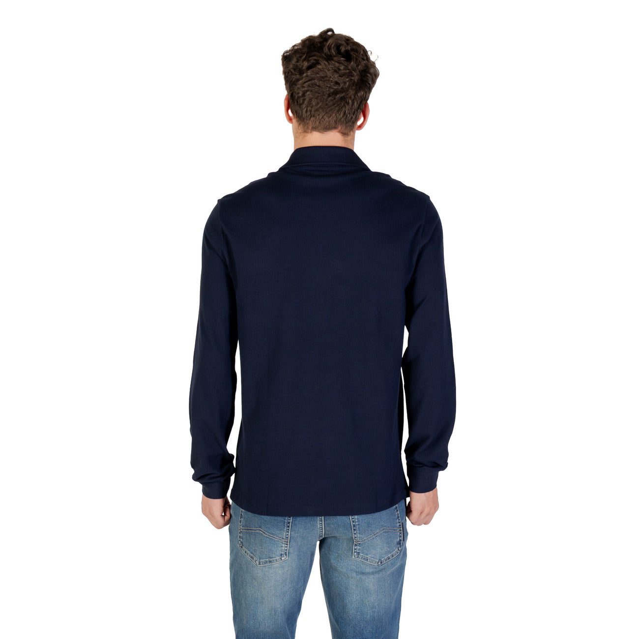 Polo a Maniche Lunghe Blu Uomo Autunno/Inverno Lacoste