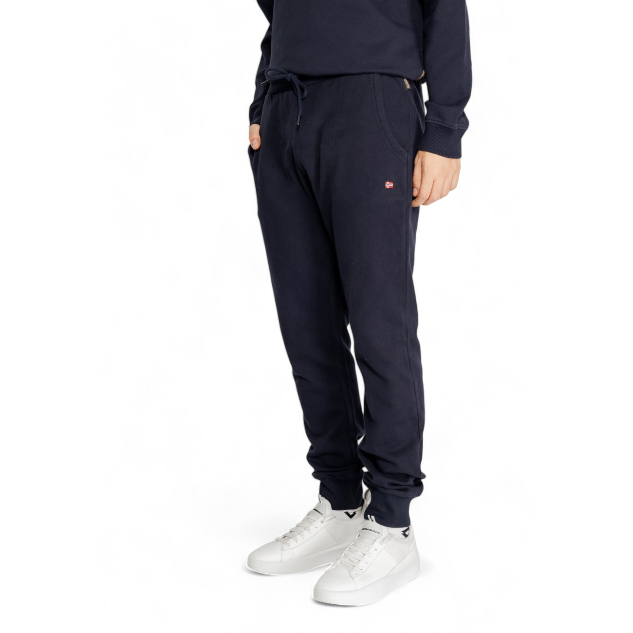 Pantaloni Uomo Blu Monocromo con Lacci Autunno/Inverno Napapijri