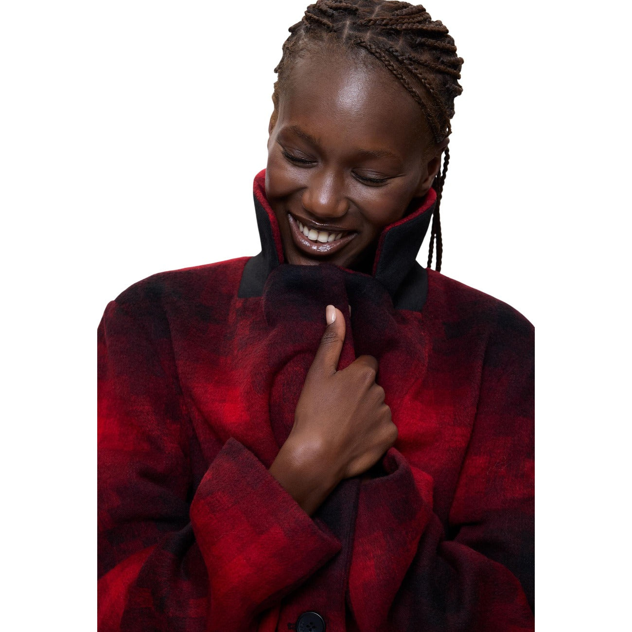 Desigual Cappotto in Poliestere Donna Rosso COAT_MUMBAI