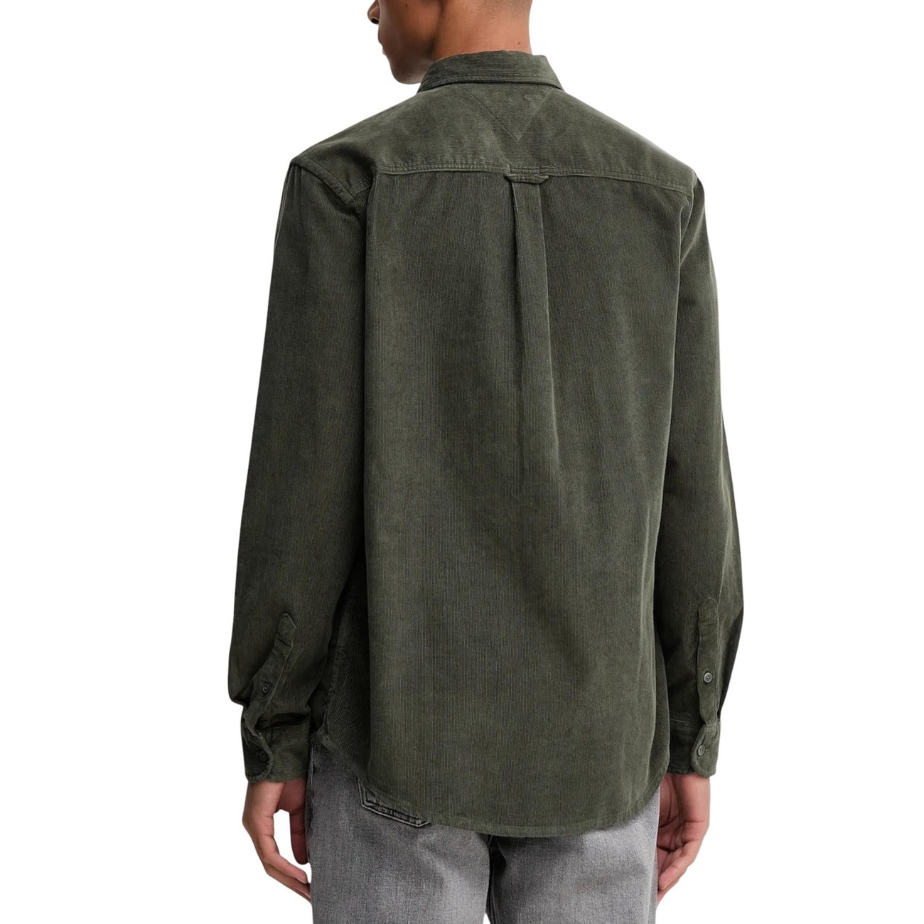 Camicia Classica Uomo Verde - Tommy Hilfiger Jeans