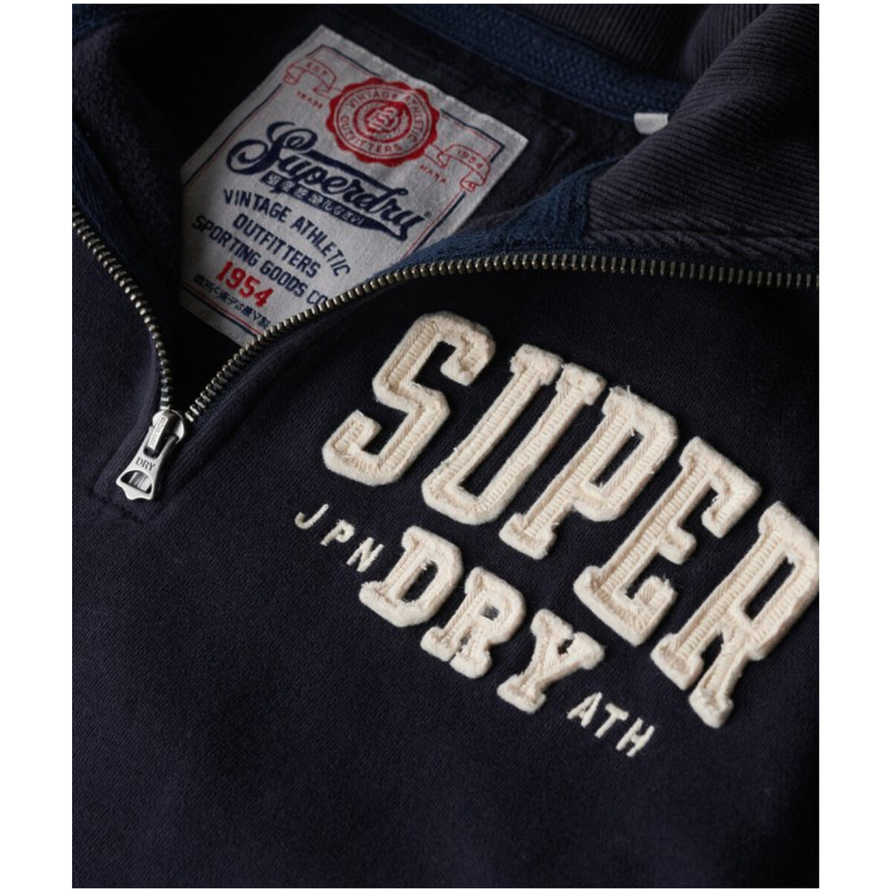 Superdry Felpa Uomo Cotone Blu Stampa A/I