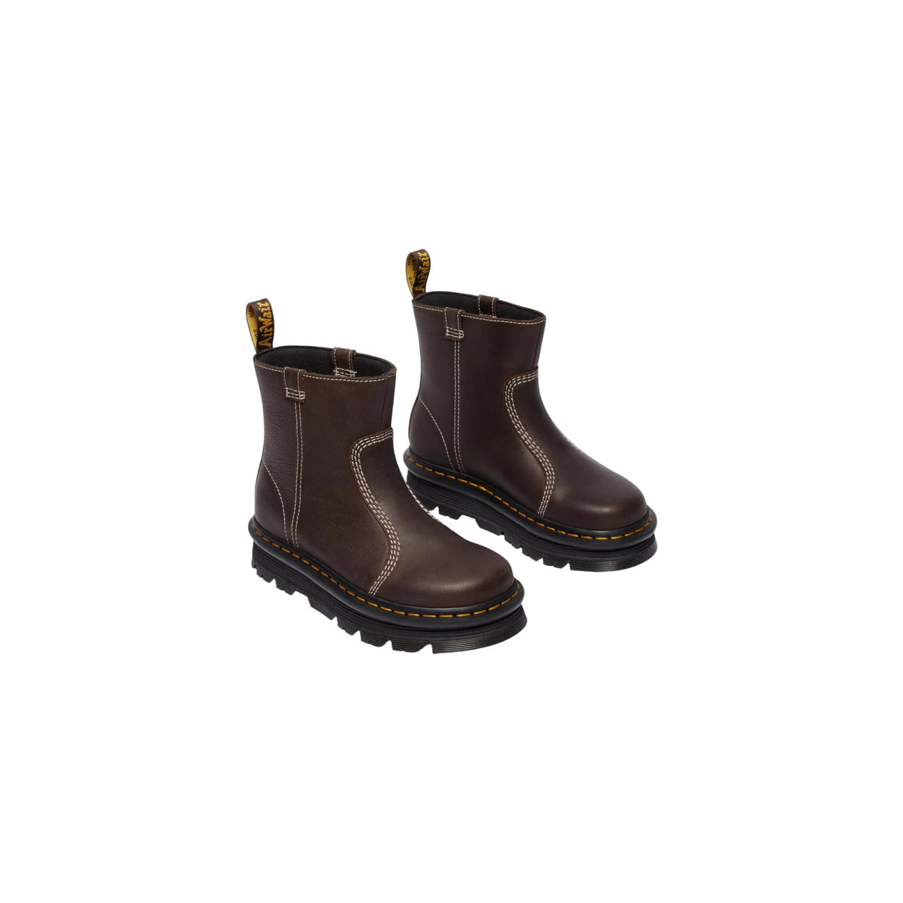 Stivali in Pelle Marroni Donna Dr. Martens