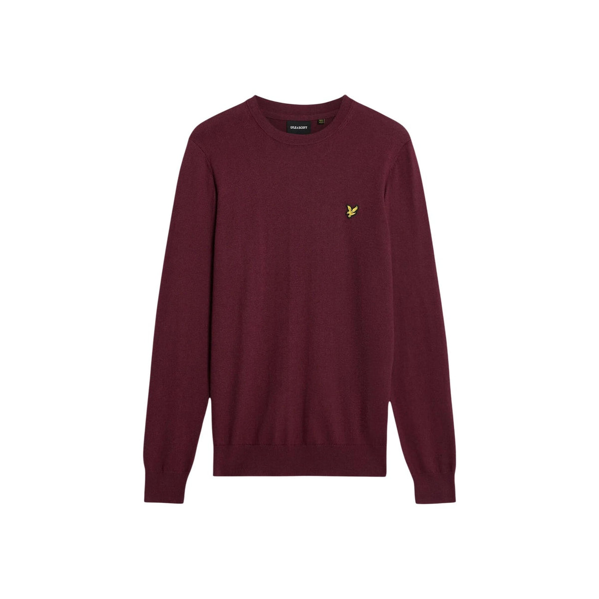 Lyle & Scott Maglia in Cotone Uomo Grigio COTTON MERINO CREW NECK JUMPER