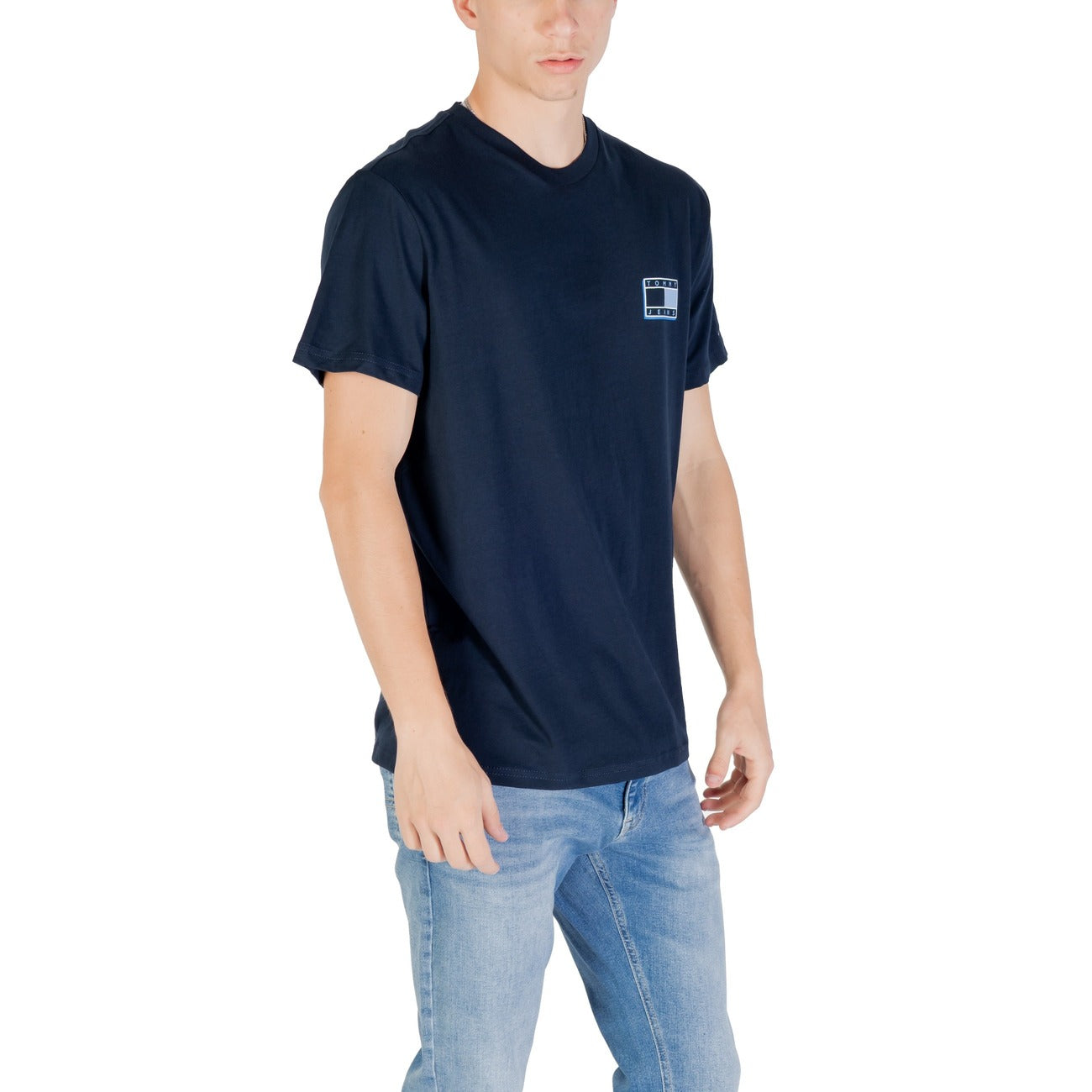 T-shirt Uomo Stampa Blu Autunno/Inverno Tommy Hilfiger Jeans