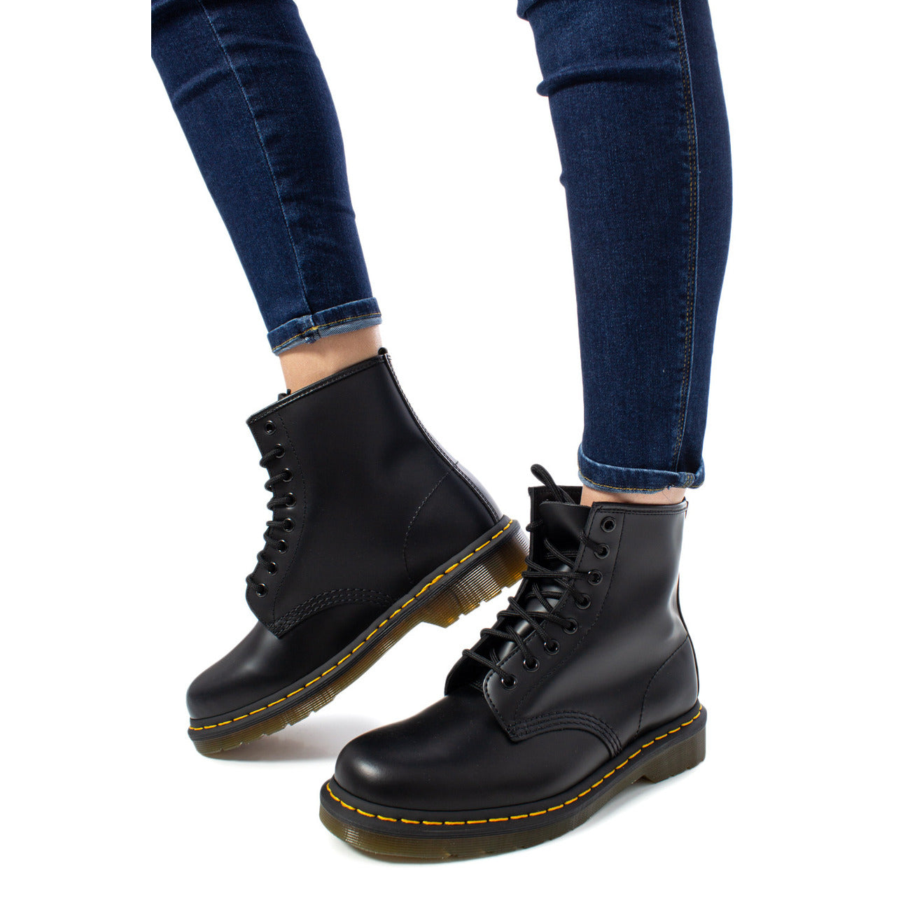 Stivali in Pelle Bianchi Donna Autunno/Inverno Dr. Martens