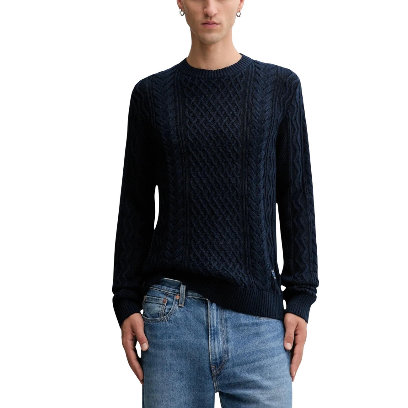 Tommy Hilfiger Jeans Cotone Biologico Maglia Uomo Beige