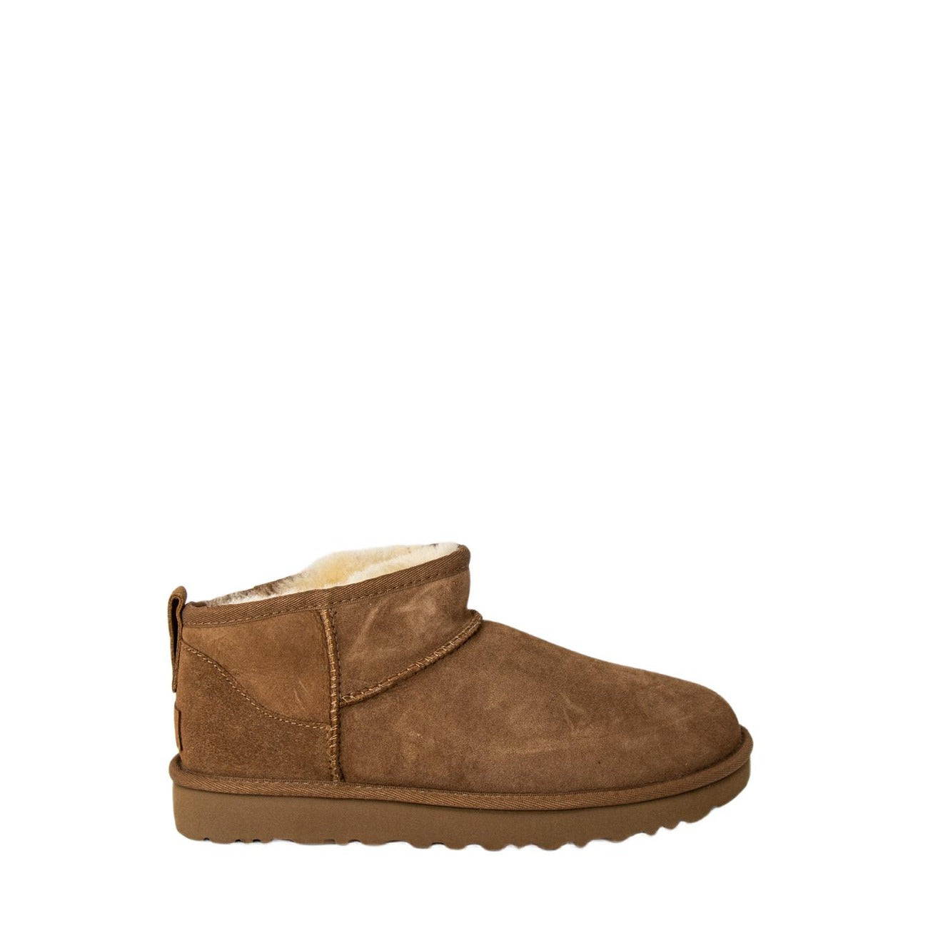 Ugg Stivali in Pelle Donna Beige CLASSIC ULTRA MINI