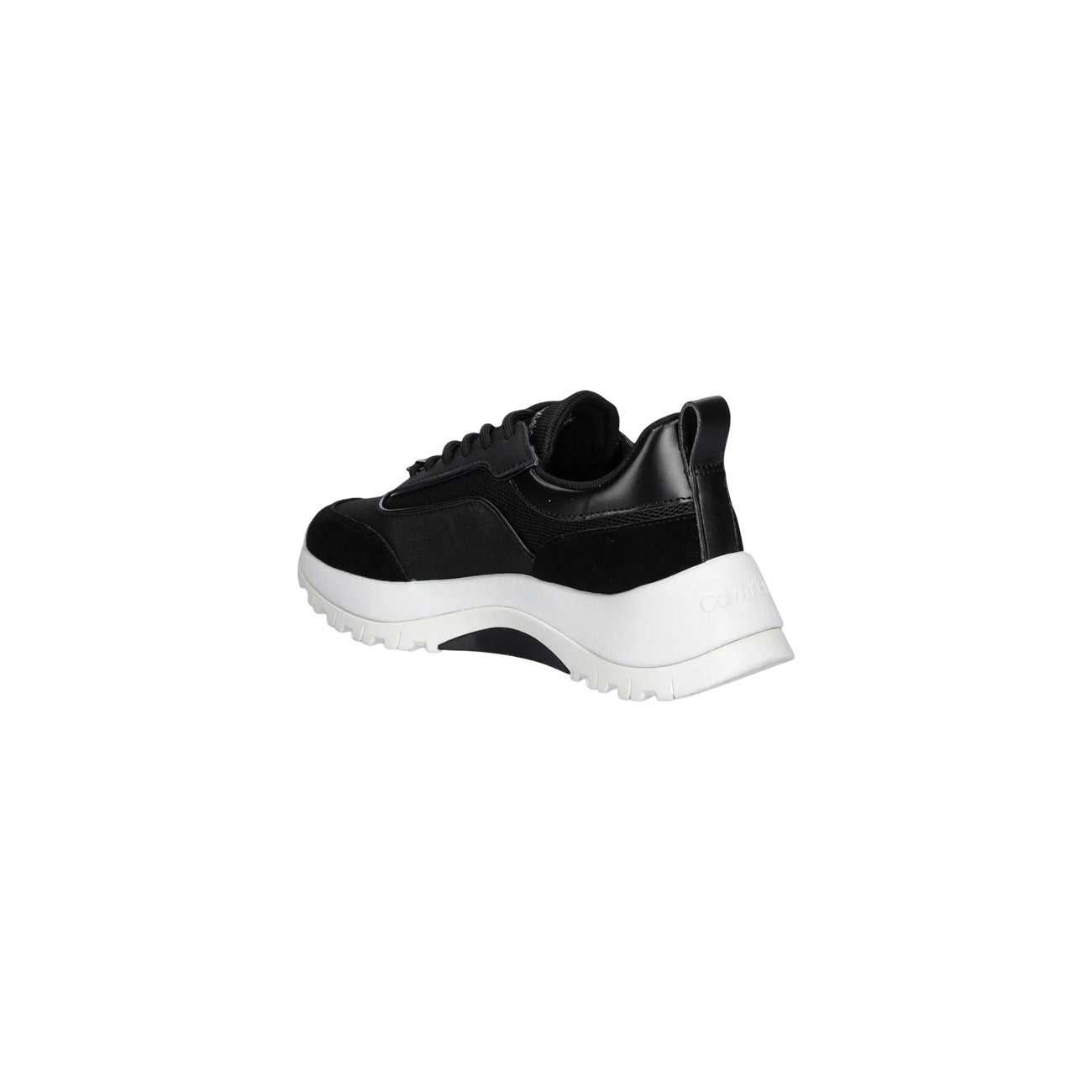 Calvin Klein Basse Sportive in Pelle Nero Donna