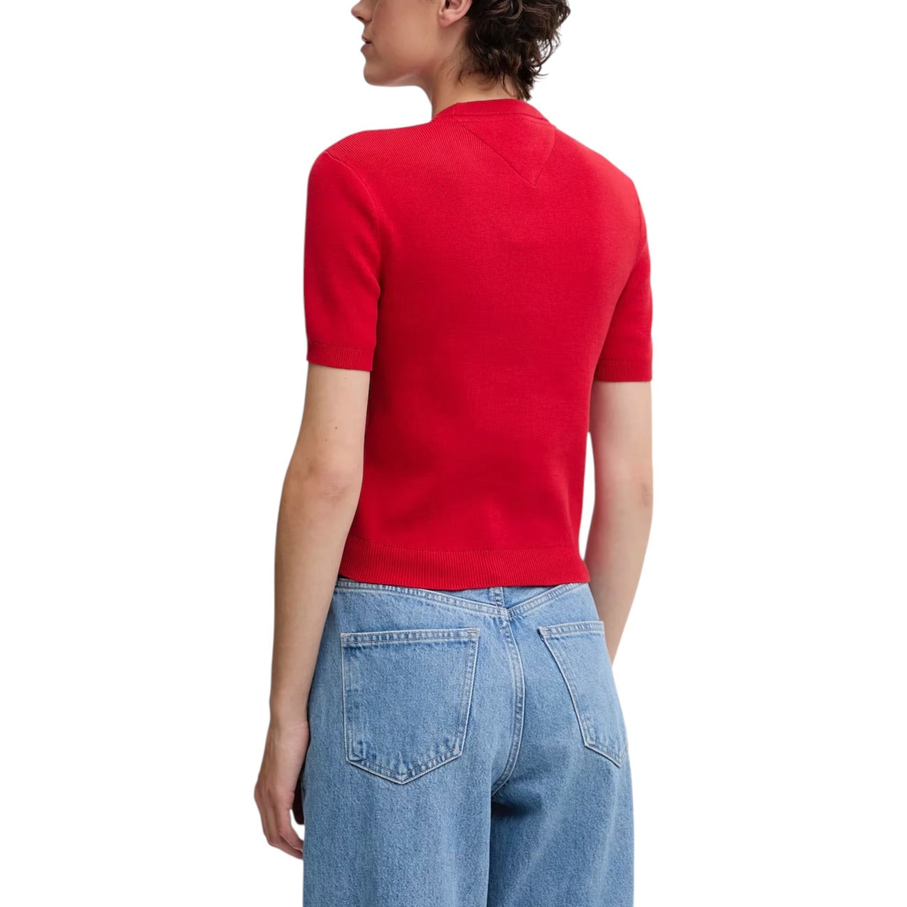 T-shirt Donna Rossa Autunno/Inverno Tommy Hilfiger Jeans