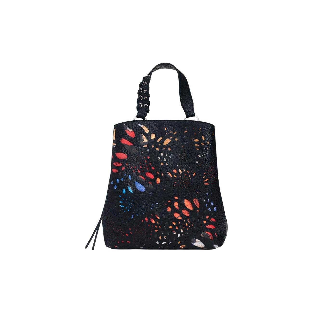 Desigual Borsa in Poliuretano Donna Nero BACK_NOTUS PRINT SUMY MIN