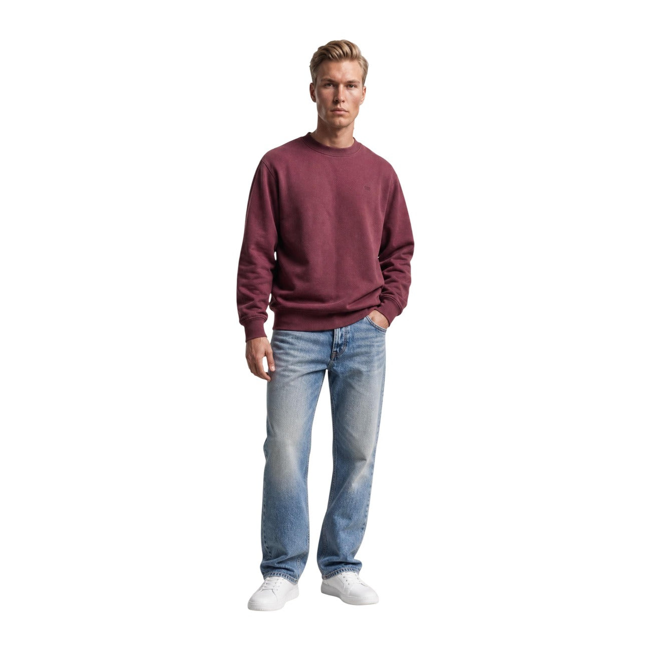 Levi`s Felpa Uomo Bordeaux