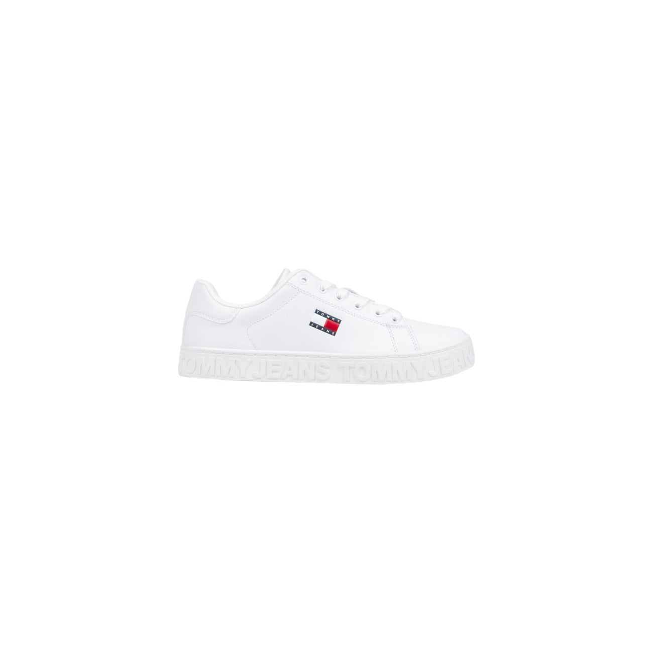 Sneakers Basse in Pelle Donna Bianche - Tommy Hilfiger Jeans