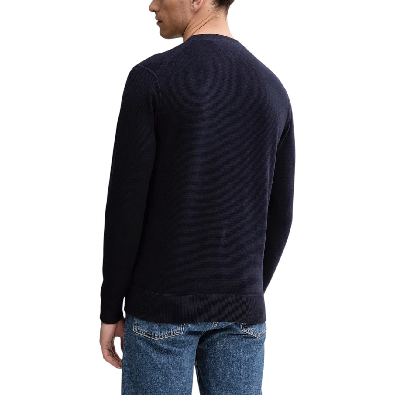 Tommy Hilfiger Maglia Uomo Stampa Cotone Organico Blu